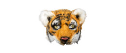 Masque peluche Tigre luxe pour adulte en vente à Paris chez Be Happy et en ligne.