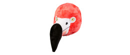 Masque peluche flamant rose luxe pour enfant en vente à Paris chez Be Happy et en ligne.