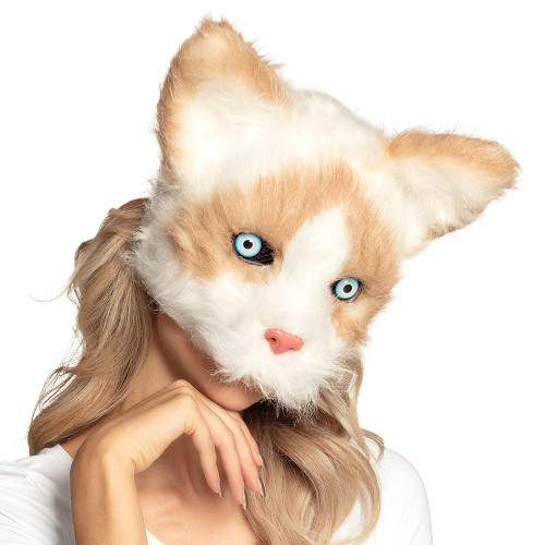 Masque peluche Chat luxe pour adulte en vente à Paris chez Be Happy et en ligne.