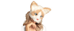 Masque peluche Chat luxe pour adulte en vente à Paris chez Be Happy et en ligne.