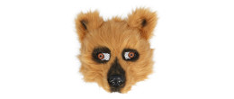 Masque peluche Ours brun luxe pour adulte en vente à Paris chez Be Happy et en ligne.