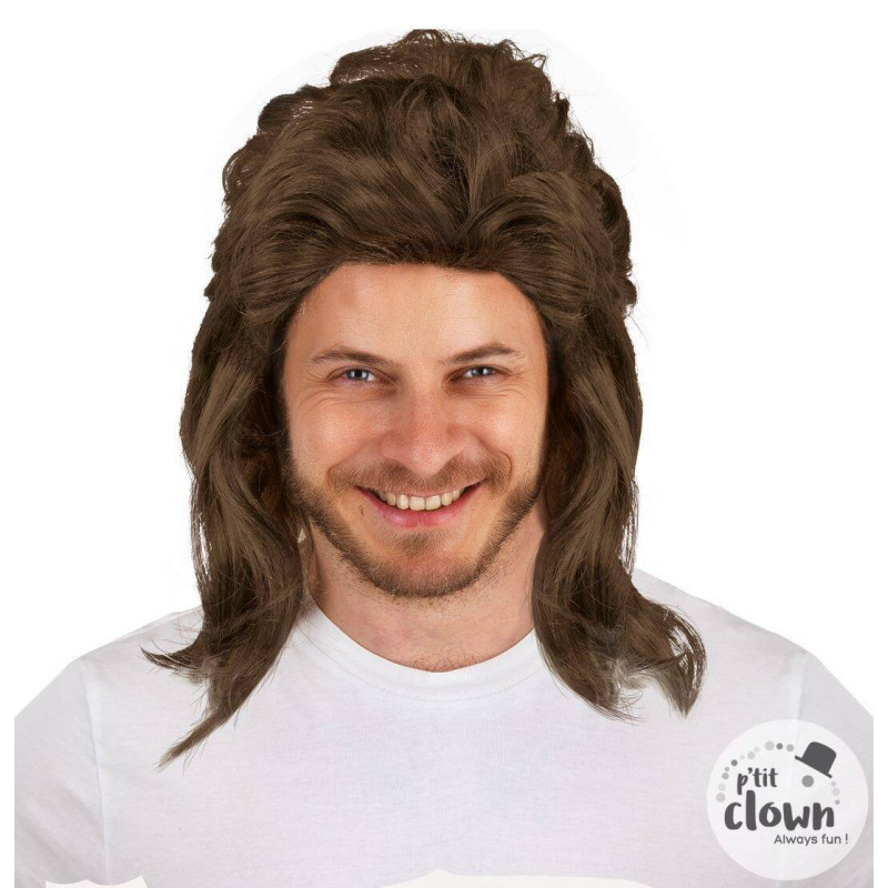 Perruque mulet brun pour adulte en vente chez Be Happy