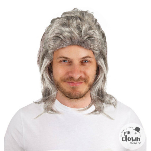 Perruque mulet gris pour adulte en vente chez Be Happy