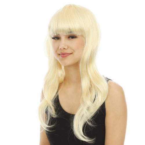 Perruque Lola blonde avec frange pour adulte en vente à Paris et en ligne