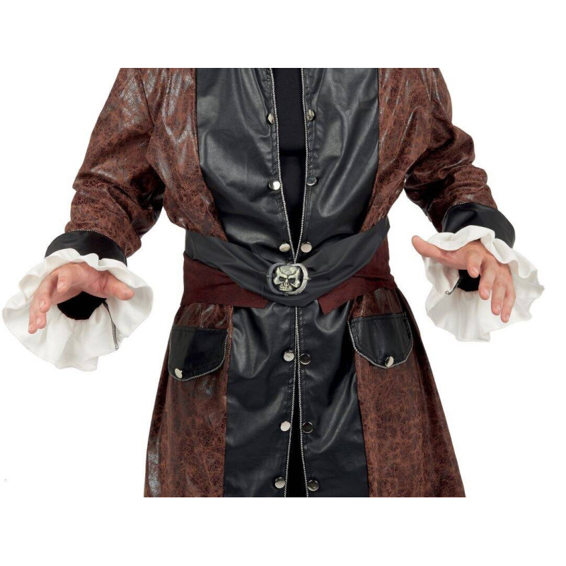 Ceinture de pirate avec tête de mort pour adulte en vente chez Be Happy.