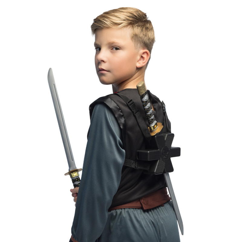 Porte épée ninja, deadpool + 2 épées katana en vente chez Be Happy