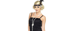 Collier à perles blanche, sautoir charleston 1920 de 160cm en vente chez Be Happy