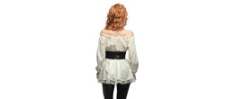 Ceinture corset cuir de pirate, corsaire, époque médiéval pour femme en vente chez Be Happy