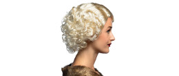 Perruque broadway charleston année 1920 blonde femme en vente chez Be Happy