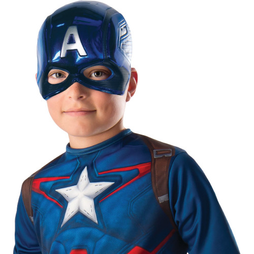 Masque super héro Captain América pour enfant en vente chez Be Happy.