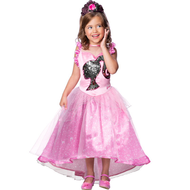 Déguisement robe de la poupée Barbie pour enfant en vente chez Be Happy.
