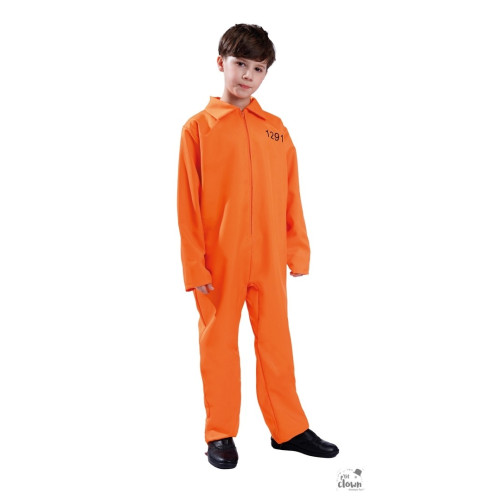 Déguisement prisonnier orange enfant