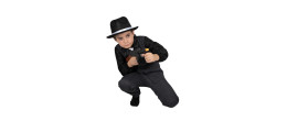 Déguisement borsalino, gangster 1930 peaky blinders enfant en vente.