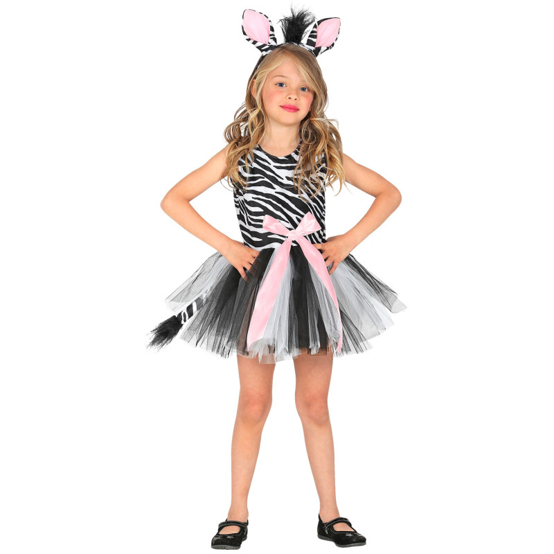 Déguisement robe zèbre enfant