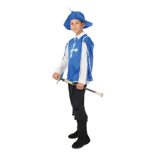 Déguisement mousquetaire bleu enfant