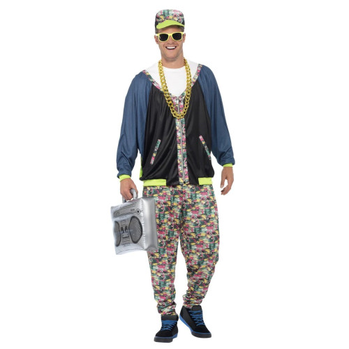 Location déguisement ensemble hip hop année 80, 90 pour adulte chez Be Happy