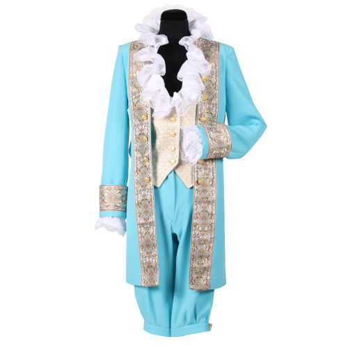 Costume Louis-Auguste femme turquoise