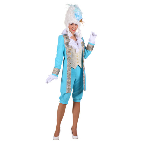 Costume Louis-Auguste femme turquoise