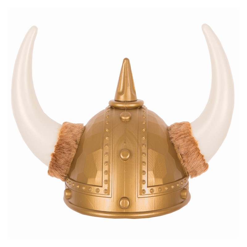 Casque viking à fourrure