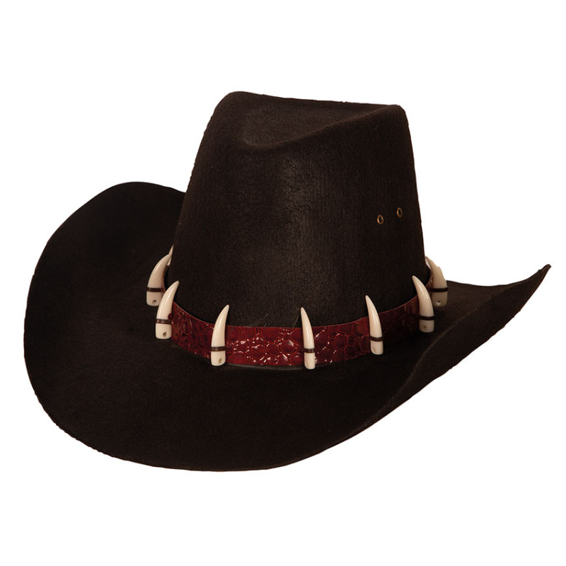 Chapeau Dandy avec dents croco pour adulte en vente chez Be Happy