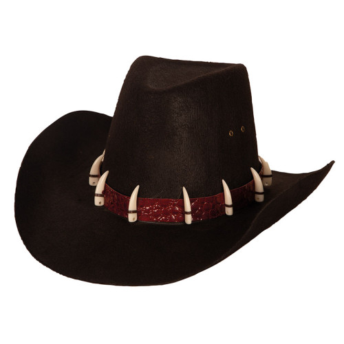 Chapeau Dandy avec dents croco pour adulte en vente chez Be Happy