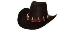 Chapeau Dandy avec dents croco pour adulte en vente chez Be Happy