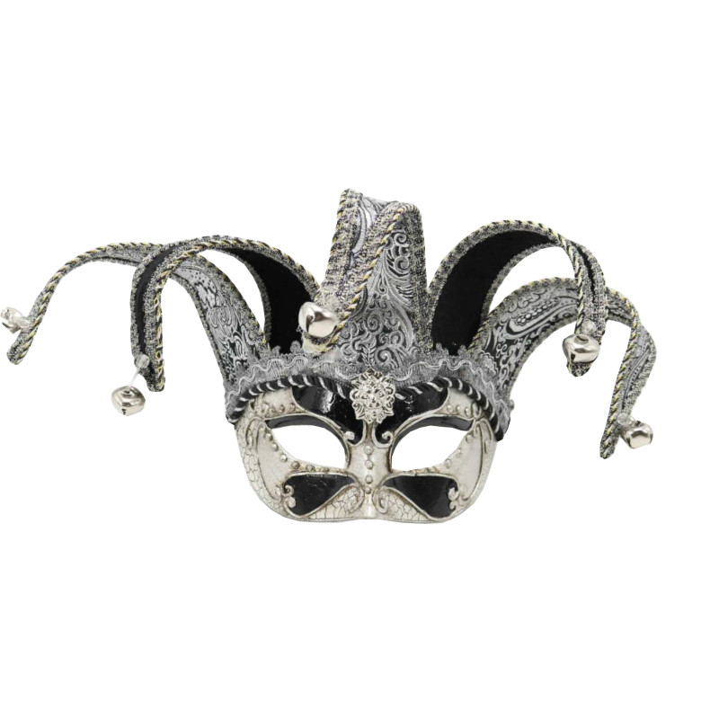 Masque fou du roi argenté