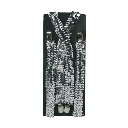 Bretelle à sequin argenté