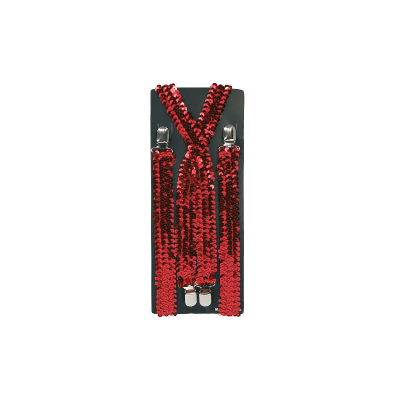 bretelle à sequin rouge pailleté en vente