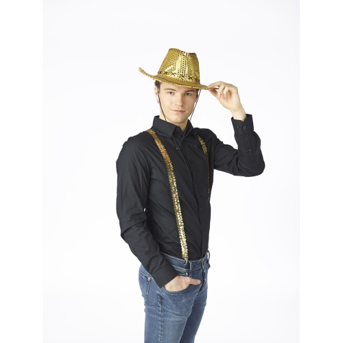 bretelle à sequin doré pailleté en vente