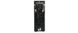 bretelle à sequin noire pailleté en vente