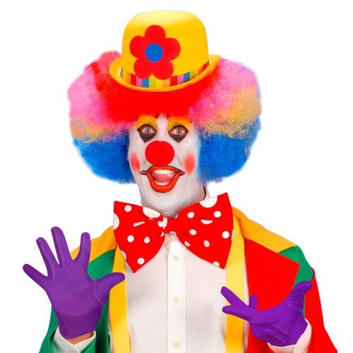 Paire de gants violet en tissus pour adulte en vente chez Be Happy