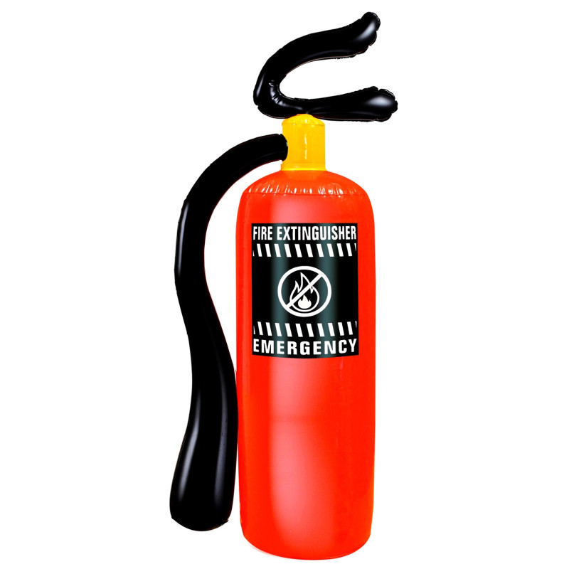 Extincteur pompier 50cm gonflable en vente chez Be Happy.