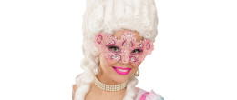 Masque loup vénitien rose femme en dentelle en vente chez Be Happy