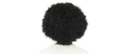 Perruque big afro crépu couleur noir pour disco ou afro américain en vente.