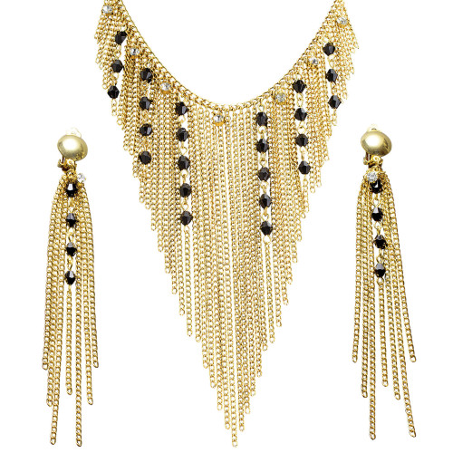 Parure collier, boucles d'oreille orientale