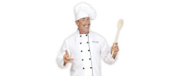 Toque de cuisinier, cuistot, ratatouille pour adulte en tissus coton en vente