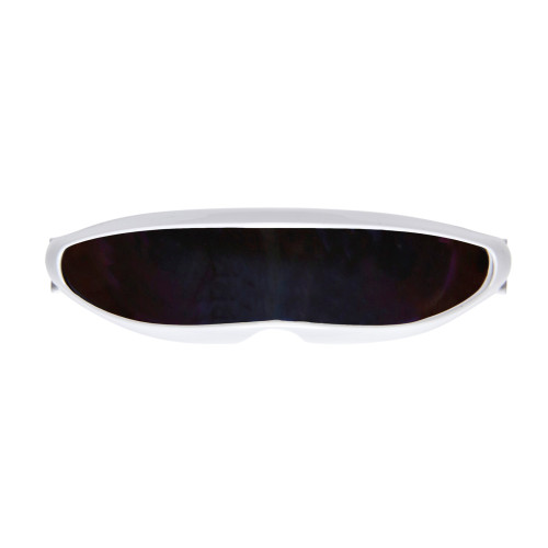 Lunettes futuriste en bandeau de couleur argenté, lunettes cyclope XMEN en vente