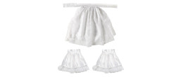 Kit déguisement époque avec jabot en dentelles et manchettes en vente chez Be Happy