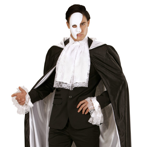 Kit jabot et manchettes blancs