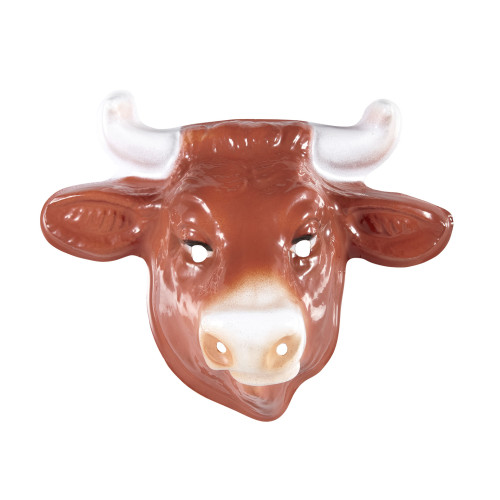 Masque animaux taureau en pvc pour enfant et adulte en vente chez Be Happy