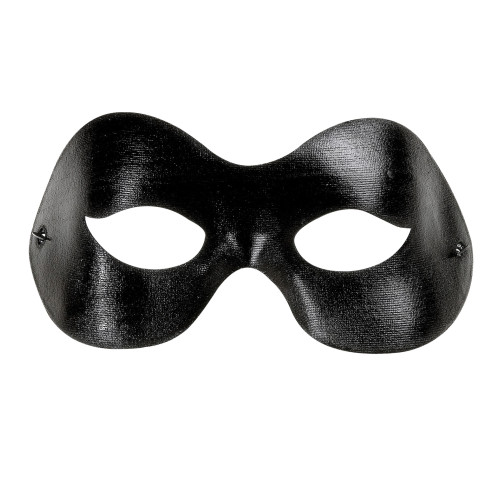 Masque loup vénitien noir métallisé noir pour adulte en vente chez Be Happy
