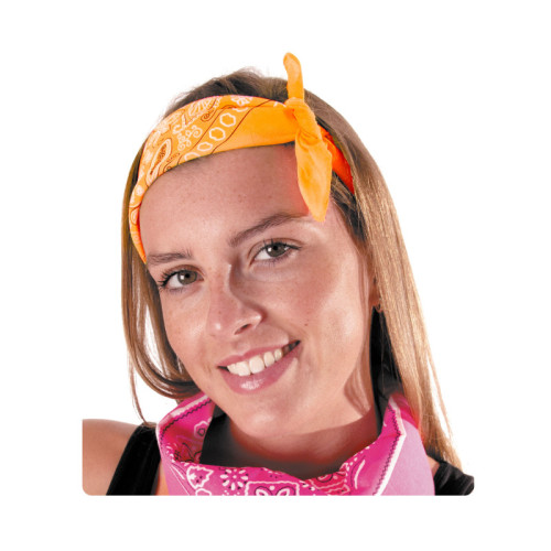 Bandana orange pour adulte en vente chez Be Happy