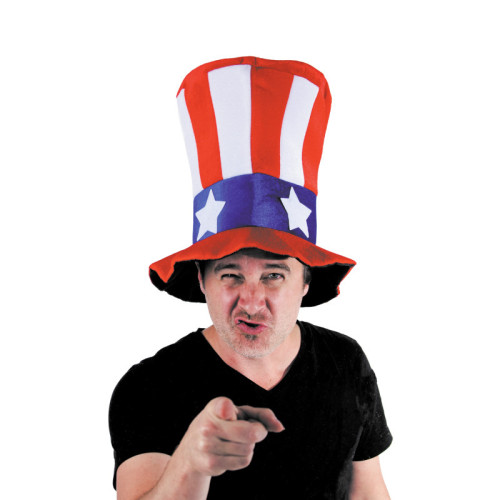 Chapeau américain USA Oncle Sam pour adulte en vente