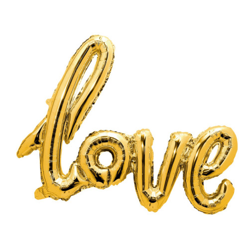 Ballon Love doré 84cm
