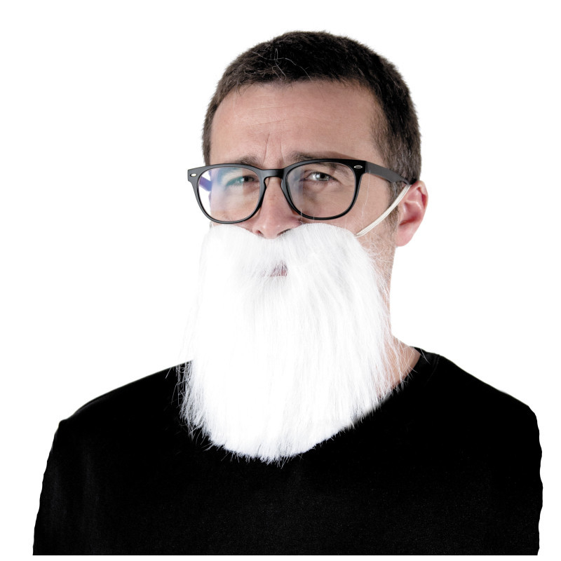 Barbe hipster blanche