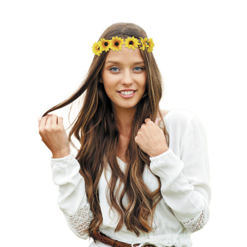 Serre tête hippie tournesol