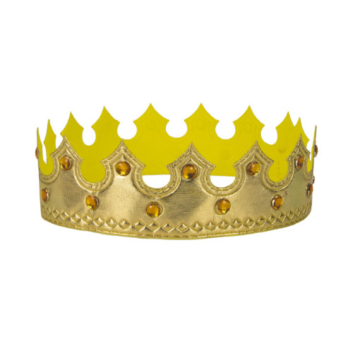 Couronne de prince, roi luxe couleur dorée pour enfant et adulte en vente