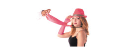Cravate fluo rose pour adulte en vente.