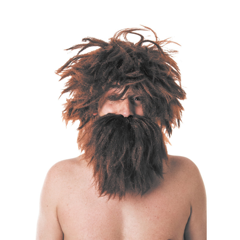 Perruque homme primitif préhistorique Cro-Magnon adulte en vente